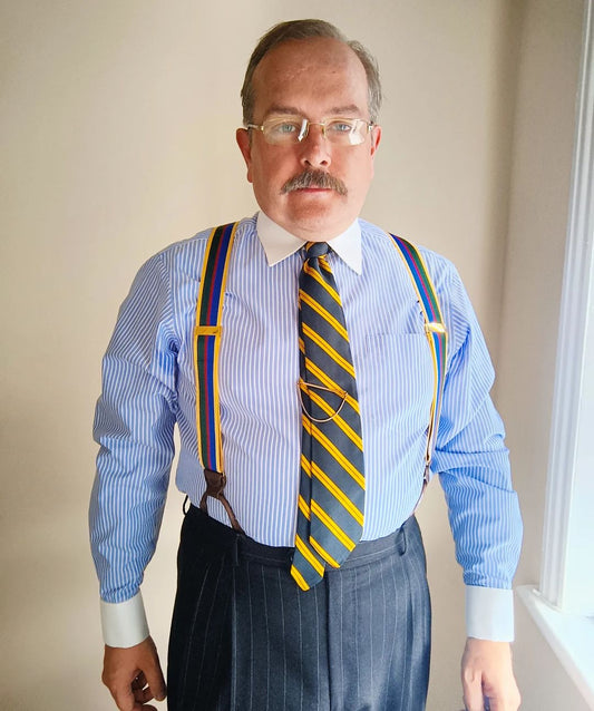 Crotona Stripe Suspenders - KK & Jay Supply Co.