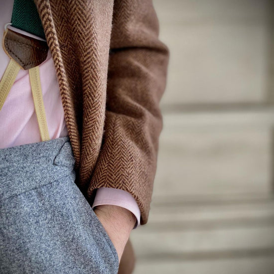 Limited Edition<br>Harrison Forest Wool Suspenders - KK & Jay Supply Co.