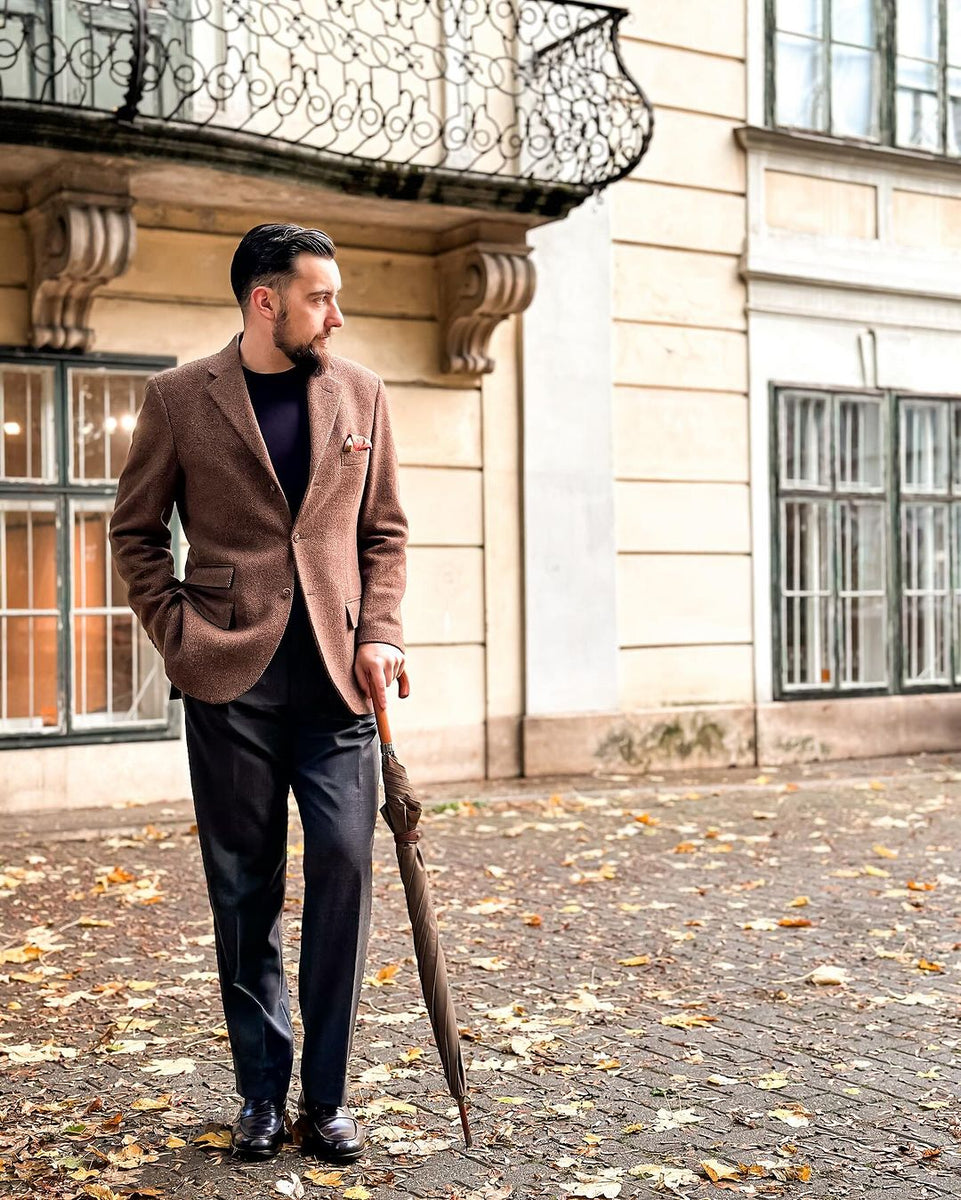 KK & Jay Supply Co. Bingham Wool Suspenders Maroon
