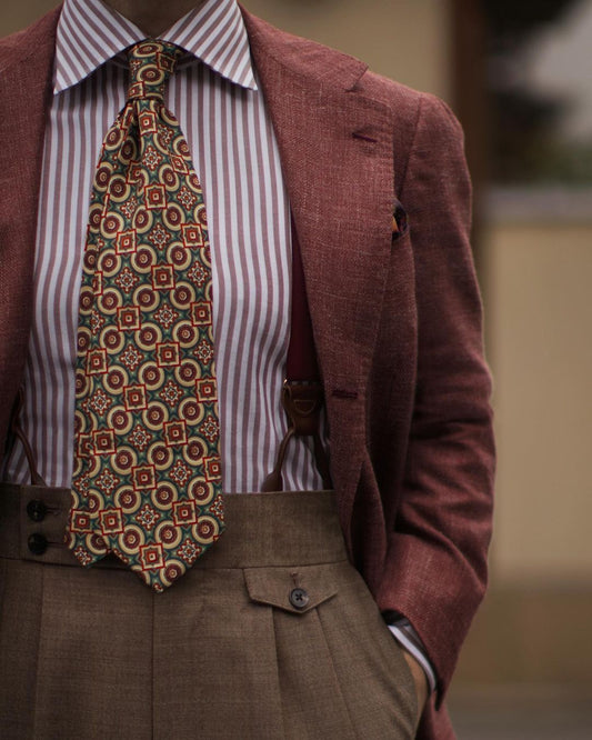 Burgundy Grosgrain Suspenders - KK & Jay Supply Co.