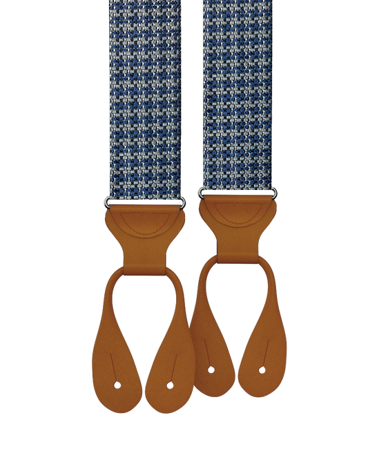 Limited Edition<br>Rockledge Silk Suspenders - Navy - KK & Jay Supply Co.