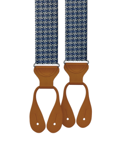 Limited Edition<br>Rockledge Silk Suspenders - Navy - KK & Jay Supply Co.