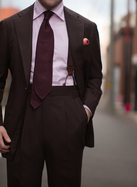 Devoe Maroon Suspenders - KK & Jay Supply Co.