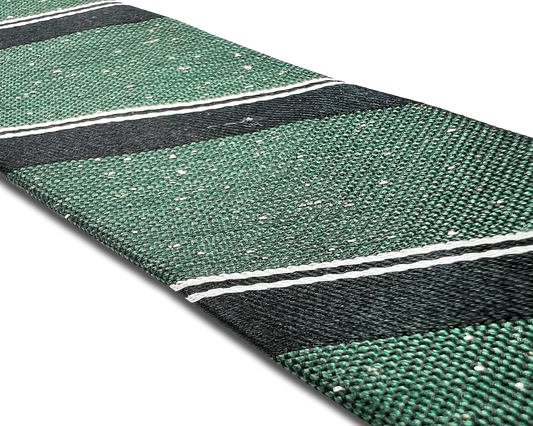 Tudor Stripe Silk Suspenders - Green - KK & Jay Supply Co.