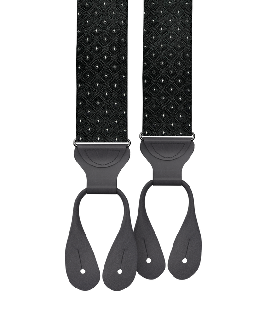 Yates Black Silk Suspenders - KK & Jay Supply Co.