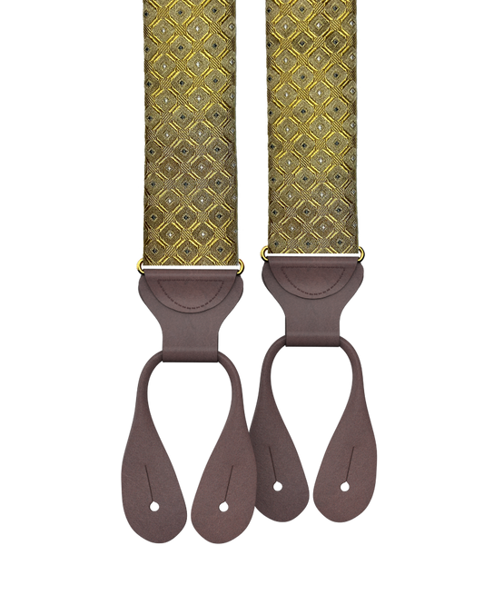 Yates Gold Silk Suspenders - KK & Jay Supply Co.