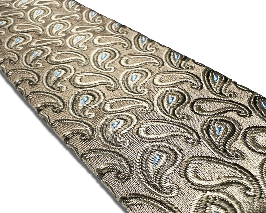 Alcot Khaki Paisley Silk Suspenders - KK & Jay Supply Co.