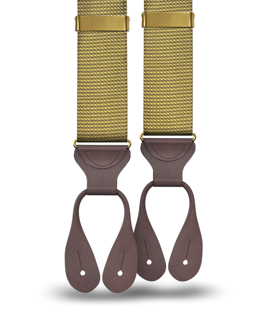 Aldus Gold Silk Suspenders - KK & Jay Supply Co.