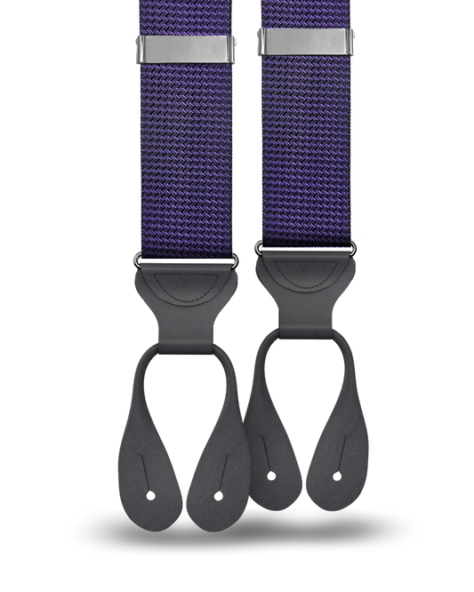 Aldus Purple Silk Suspenders - KK & Jay Supply Co.