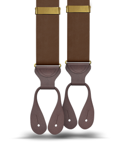 Brown Silk Suspenders