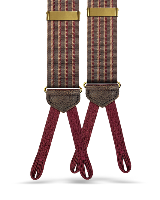 Burhans Vintage Jacquard Suspenders - KK & Jay Supply Co.