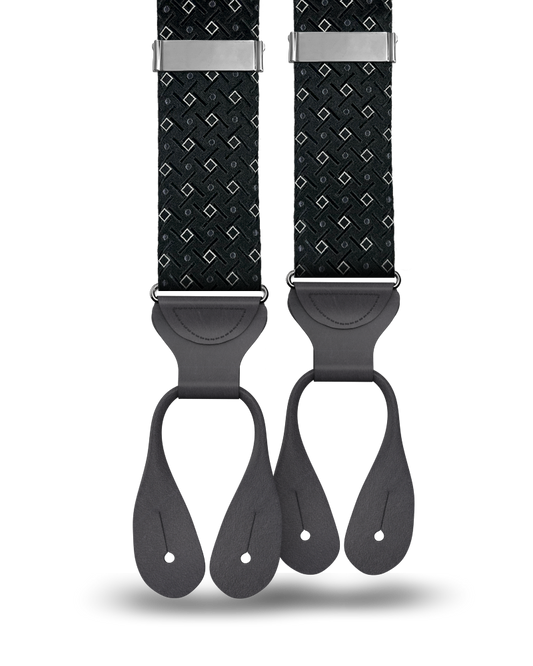 Cadman Black Silk Suspenders - KK & Jay Supply Co.