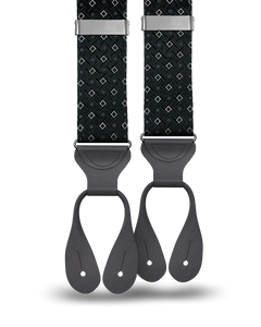 Cadman Black Silk Suspenders