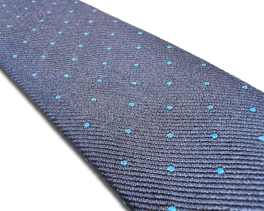 Cedar Dot Navy Silk Suspenders - KK & Jay Supply Co.