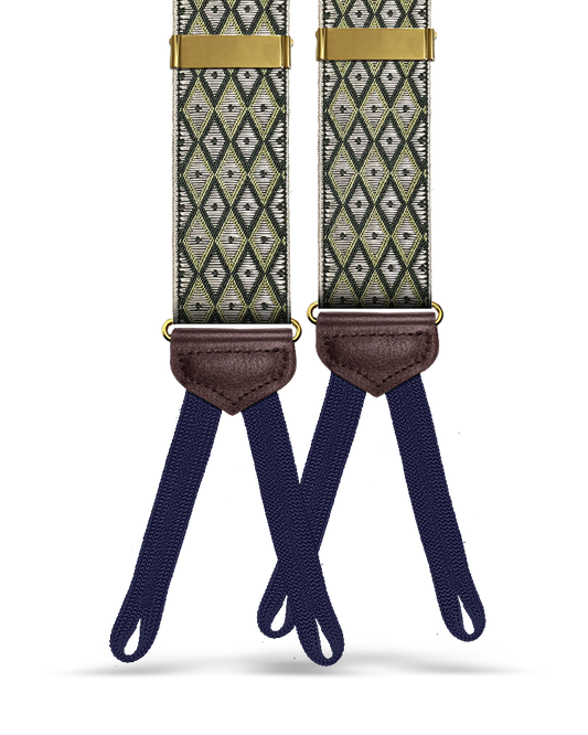 Creston Suspenders - Green - KK & Jay Supply Co.