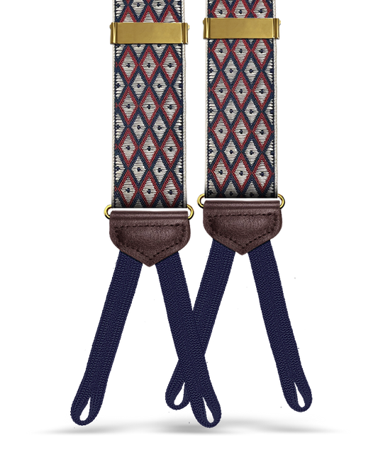 Creston Suspenders - Red - KK & Jay Supply Co.