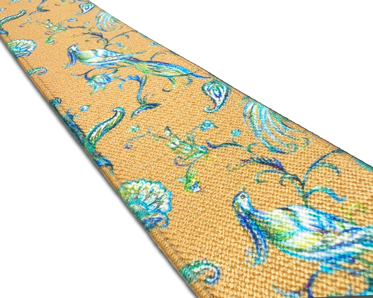 Cristasus Peacock Suspenders - Gold - KK & Jay Supply Co.