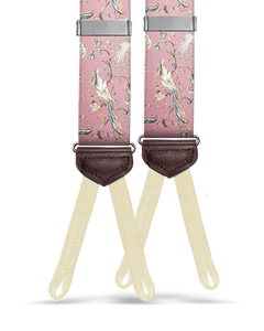 Cristasus Peacock Suspenders - Pink