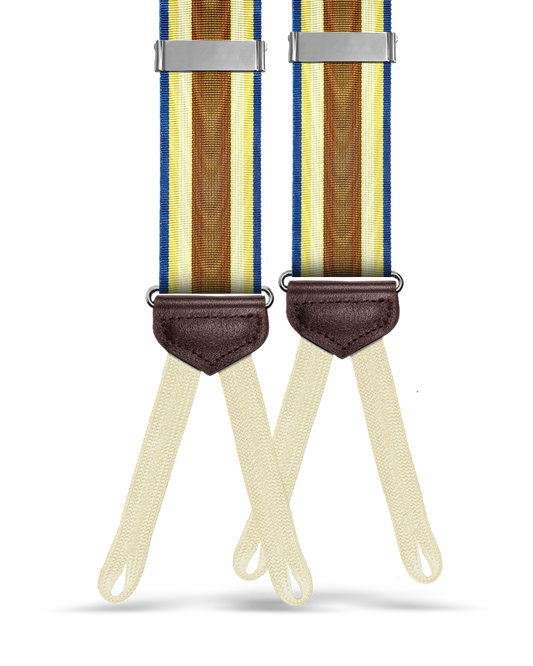 Vintage Franklin Moire Stripe Suspenders - KK & Jay Supply Co.