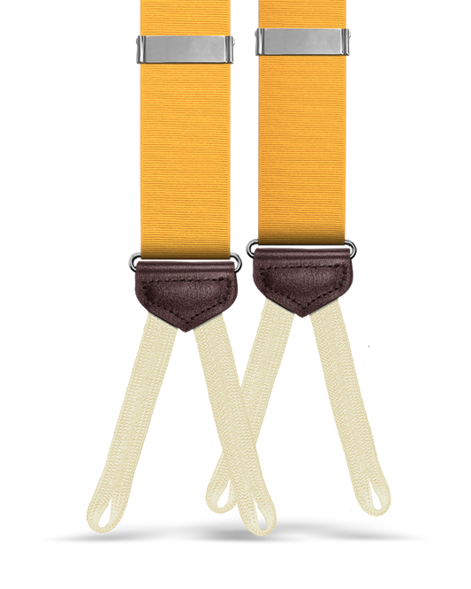 Rivington Solid Grosgrain Suspenders - Golden Yellow