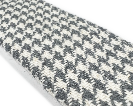 Harrington Houndstooth Grey Wool Suspenders - KK & Jay Supply Co.