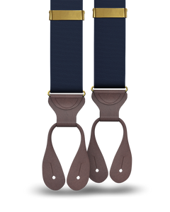 Navy Grosgrain Suspenders