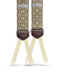 Neptune Khaki Silk Suspenders