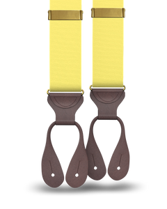Pale Yellow Grosgrain Suspenders