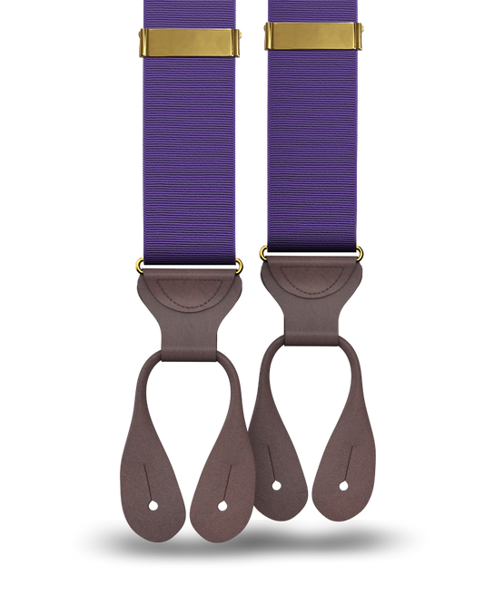 Purple Grosgrain Suspenders - KK & Jay Supply Co.