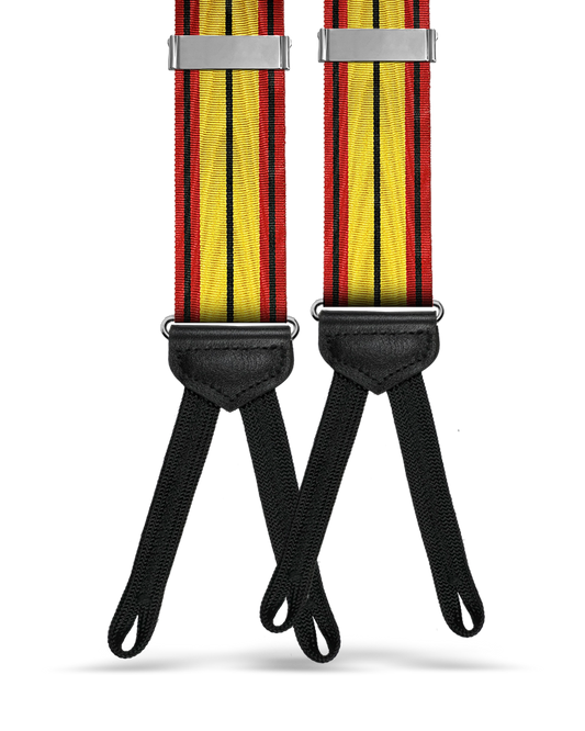 Richmond Vintage Stripe Moire Suspenders - KK & Jay Supply Co.