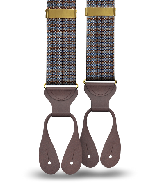 Rockledge Silk Suspenders - Brown