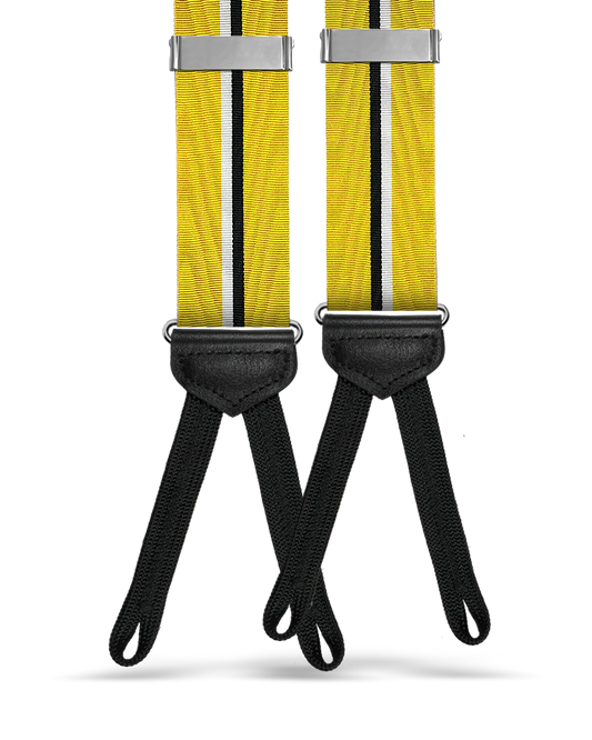 Sheffield Vintage Stripe Moire Suspenders - KK & Jay Supply Co.