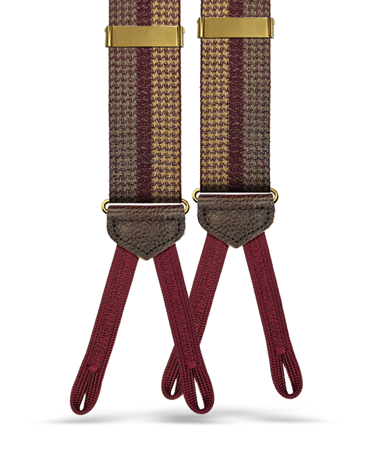 Sherman Vintage Jacquard Suspenders - KK & Jay Supply Co.