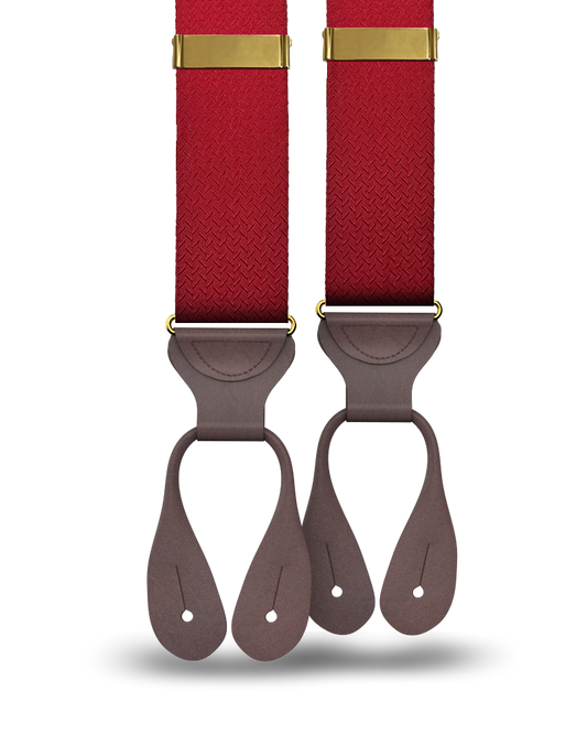 Skyiew Silk Suspenders - Red - KK & Jay Supply Co.