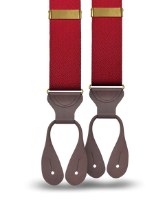 Skyiew Silk Suspenders - Red