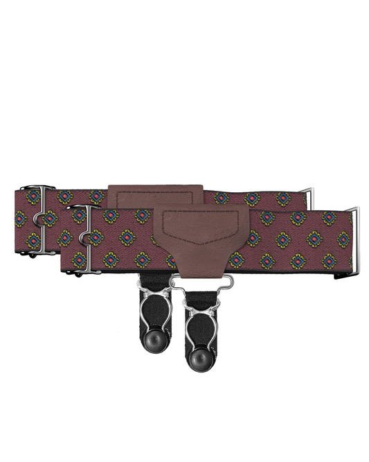 Classic Sock Garters - Washington Maroon <br> *Pre-Order* - KK & Jay Supply Co.