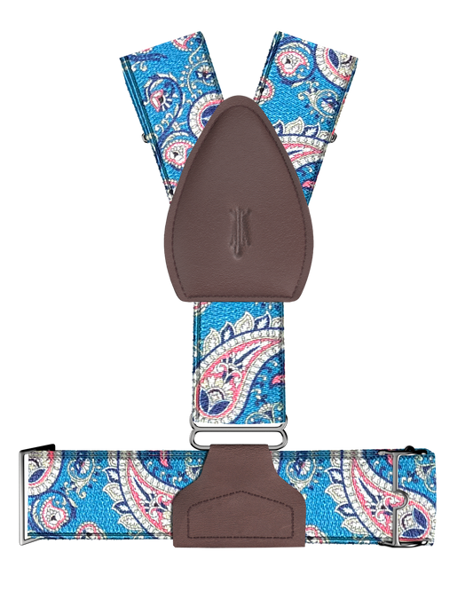 Van Cortlandt Aqua Sockless Shirttail Garters - KK & Jay Supply Co.