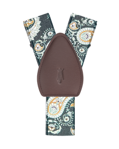 Van Cortlandt Green Paisley Shirttail Garters