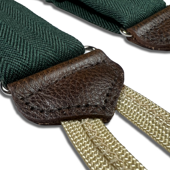 Limited Edition<br>Harrison Forest Wool Suspenders - KK & Jay Supply Co.