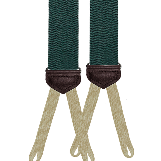 Limited Edition<br>Harrison Forest Wool Suspenders - KK & Jay Supply Co.