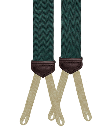 Limited Edition<br>Harrison Forest Wool Suspenders - KK & Jay Supply Co.