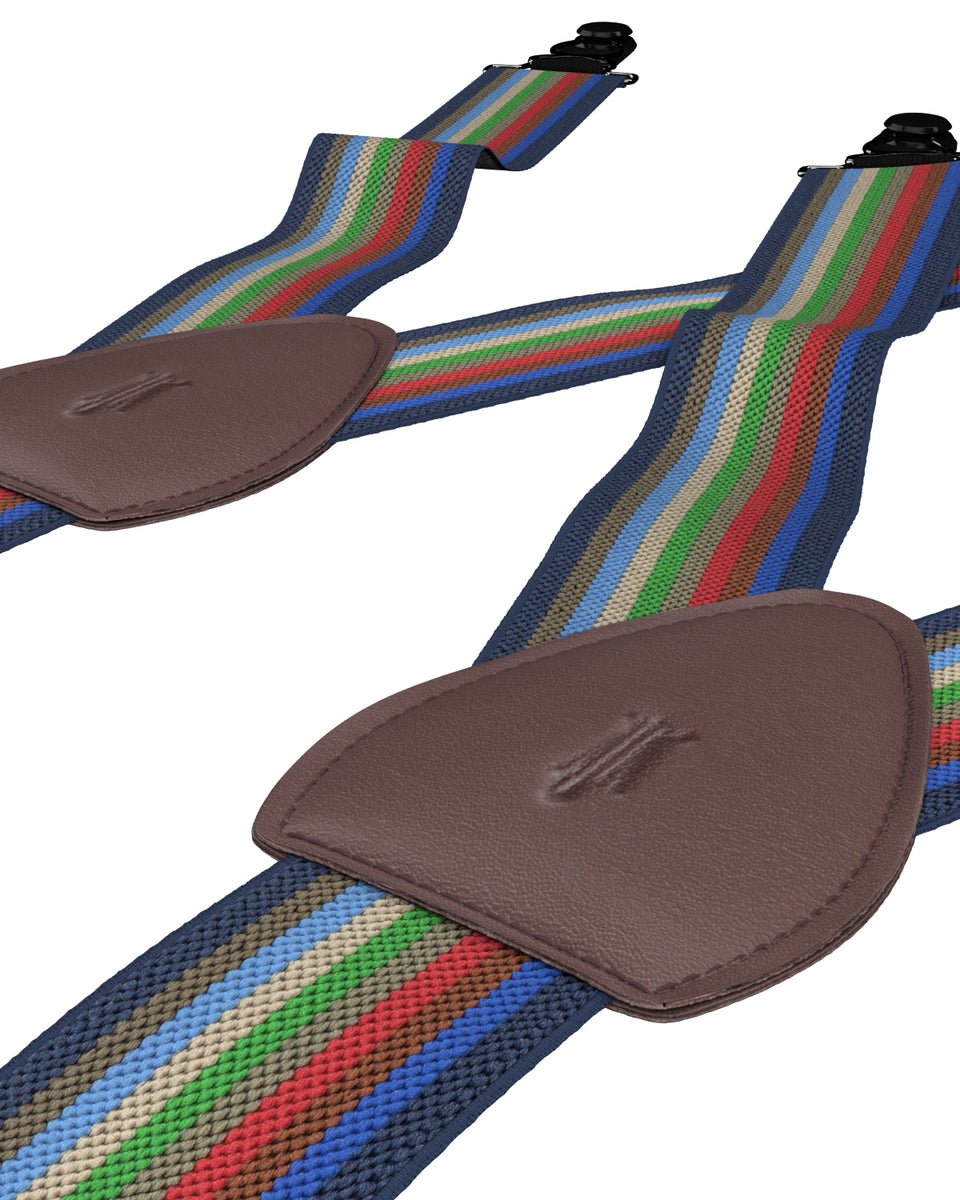 KK & Jay Supply Co. Shirttail Garters Marmion Navy Shirt Stays