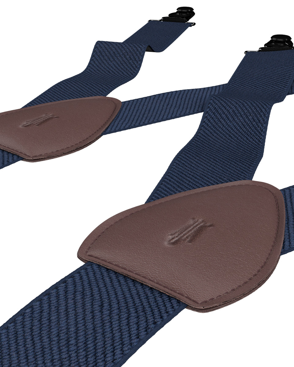 Solid Navy Shirttail Garters KK & Jay Supply Co.
