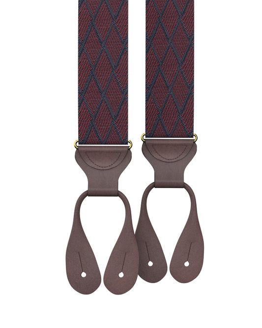Devoe Maroon Suspenders - KK & Jay Supply Co.