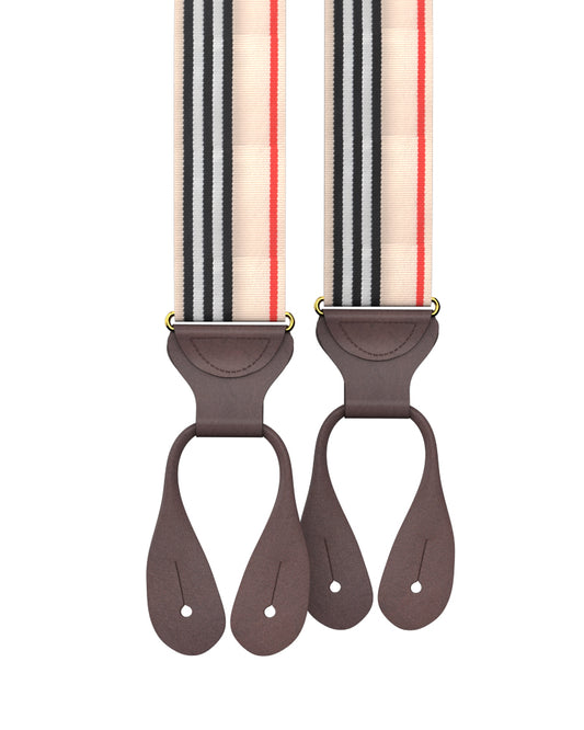 Riverdale Stripe Suspenders - KK & Jay Supply Co.