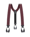 Maroon Silk Suspenders - KK & Jay Supply Co.