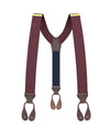 Maroon Silk Suspenders - KK & Jay Supply Co.