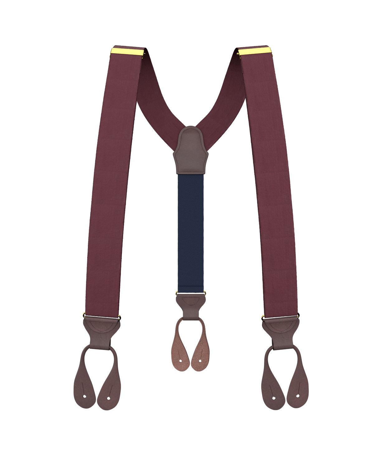 Maroon Silk Suspenders - KK & Jay Supply Co.