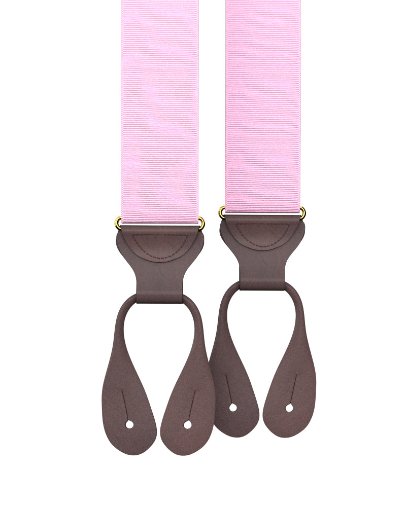 Light Pink Grosgrain Suspenders