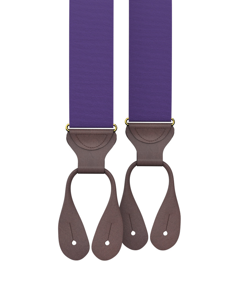 Purple Grosgrain Suspenders